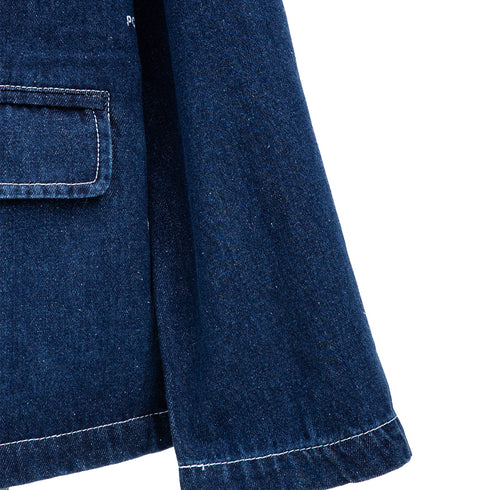 POP Trading Company Hewitt Suit Jacket Rined Denim POPSS24 Degli Uberti